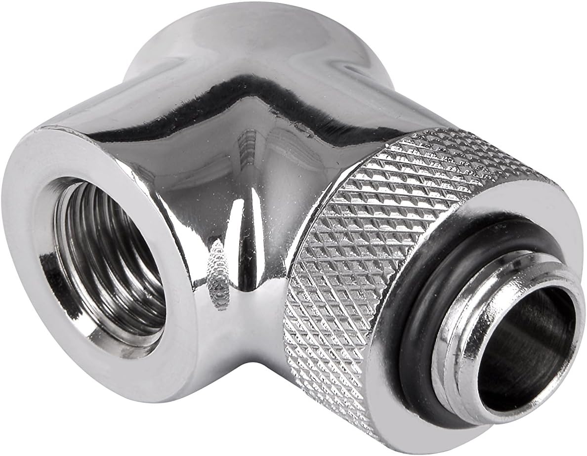 Thermaltake Pacific G1/4 90 Degree Adapter-Fitting - Chrome, Klein - Image 4