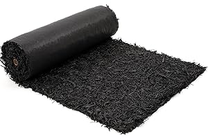 DONIKS 8' x 2' Rubber Mulch Mat, 3/4 Recycled Rubber Mulch,Versatile Rubber Mulch Roll for Natural-Looking Walkways, Landscaping Outdoor