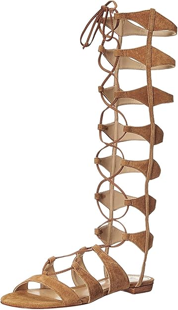 leather lace up gladiator sandals