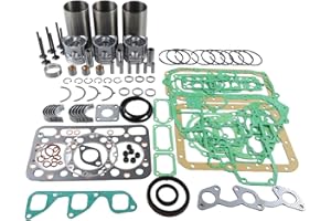 zt truck parts Overhaul Rebuild Kit with Liner Sleeves Compatible with Kubota D1402 DI D1402DI Direct Inject Engine L2550DT L2550 L2650DT L2650DTGST L2650F Tractors