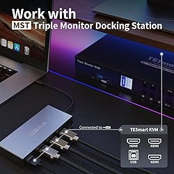 TESmart USB 3.0 HDMI KVM Switch 3 Monitors 4