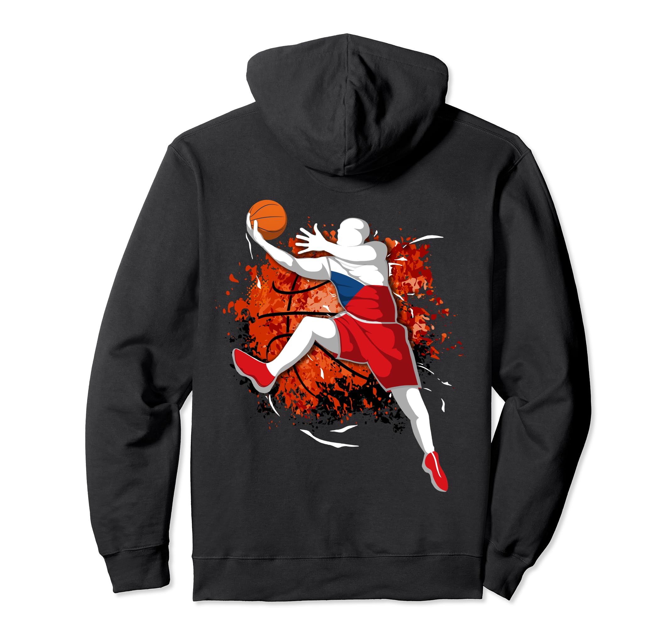 Proud Czech Republic Basketball Lovers Czech National Flag Pullover Hoodie
