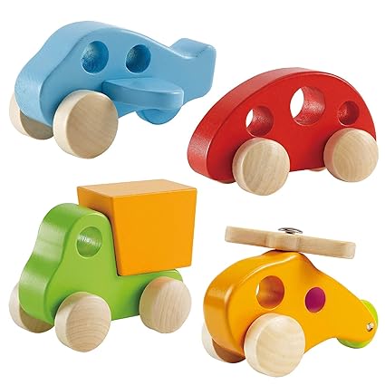 Hape Wooden Toy Car Set For Toddlers 4 Wooden #wooden #toys #for #infants #and #toddlers Hape Wooden Toy Car Set For Toddlers 4 Wooden