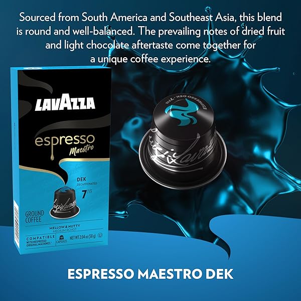 LAVAZZA ESPRESSO VARIETY PACK OF ALUMINUM CAPSULES COMPATIBLE WITH NESPRESSO* ORIGINAL MACHINES, CONTAINS LIGHT, MEDIUM, AND DARK ESPRESSO ROAST (60 CAPSULES)