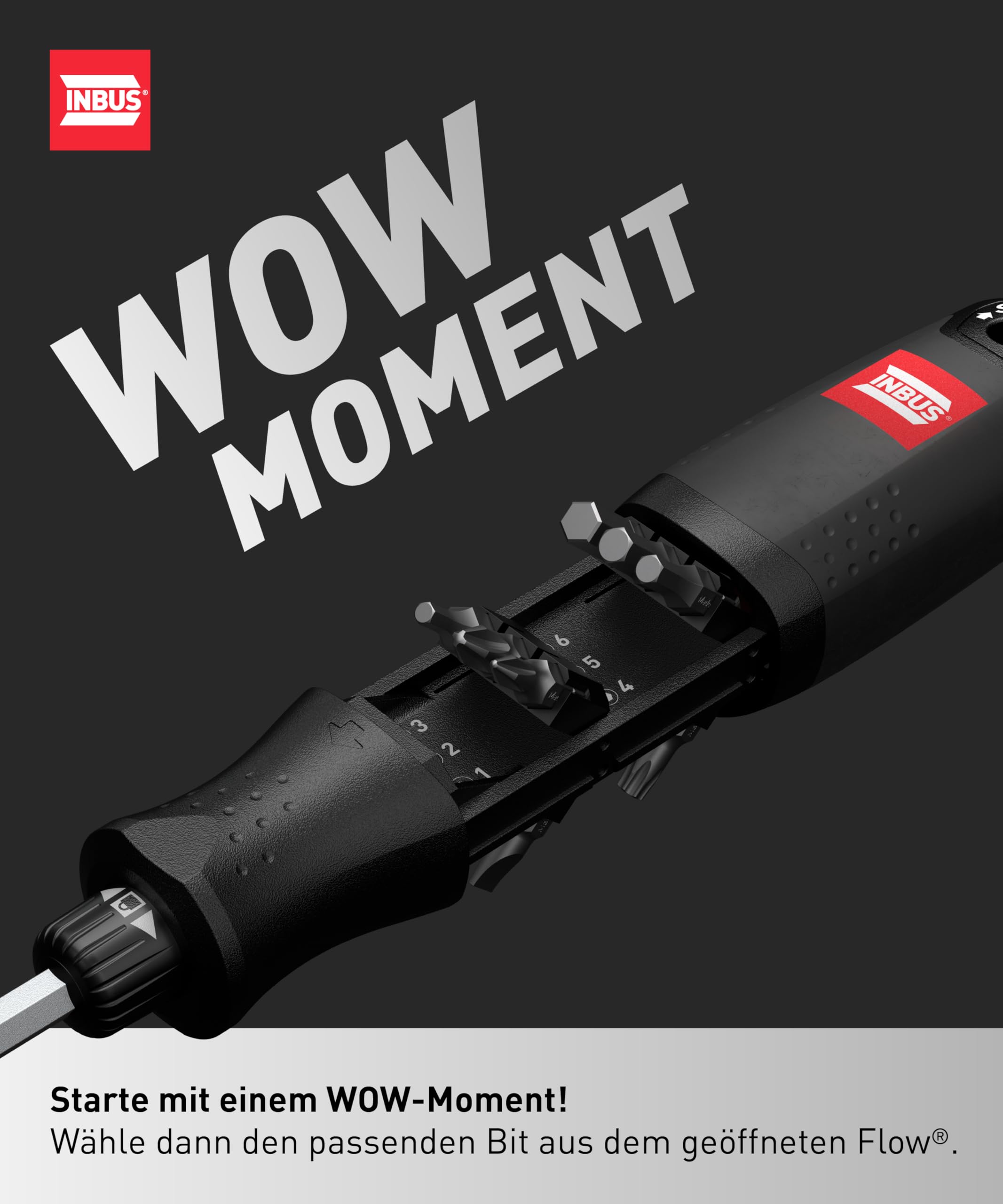 INBUS® Flow 73424 Schraubendreher inkl. 12 Bits — Made in Germany 2