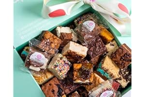 Brownie Points Baby Brownies, 36-Individually Wrapped, Fine and Fresh Ingredients, Gift Box and Gifts Baskets for all Occasions, Fudge Chocolate Brownies, Baked from Scratch, Gourmet Sweet Desserts
