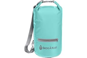 Skog Å Kust DrySåk Waterproof Floating Dry Bag with Exterior Zippered Pocket | for Kayaking, Rafting, Boating, Swimming, Camping, Hiking, Beach, Fishing | 10L & 20L Sizes
