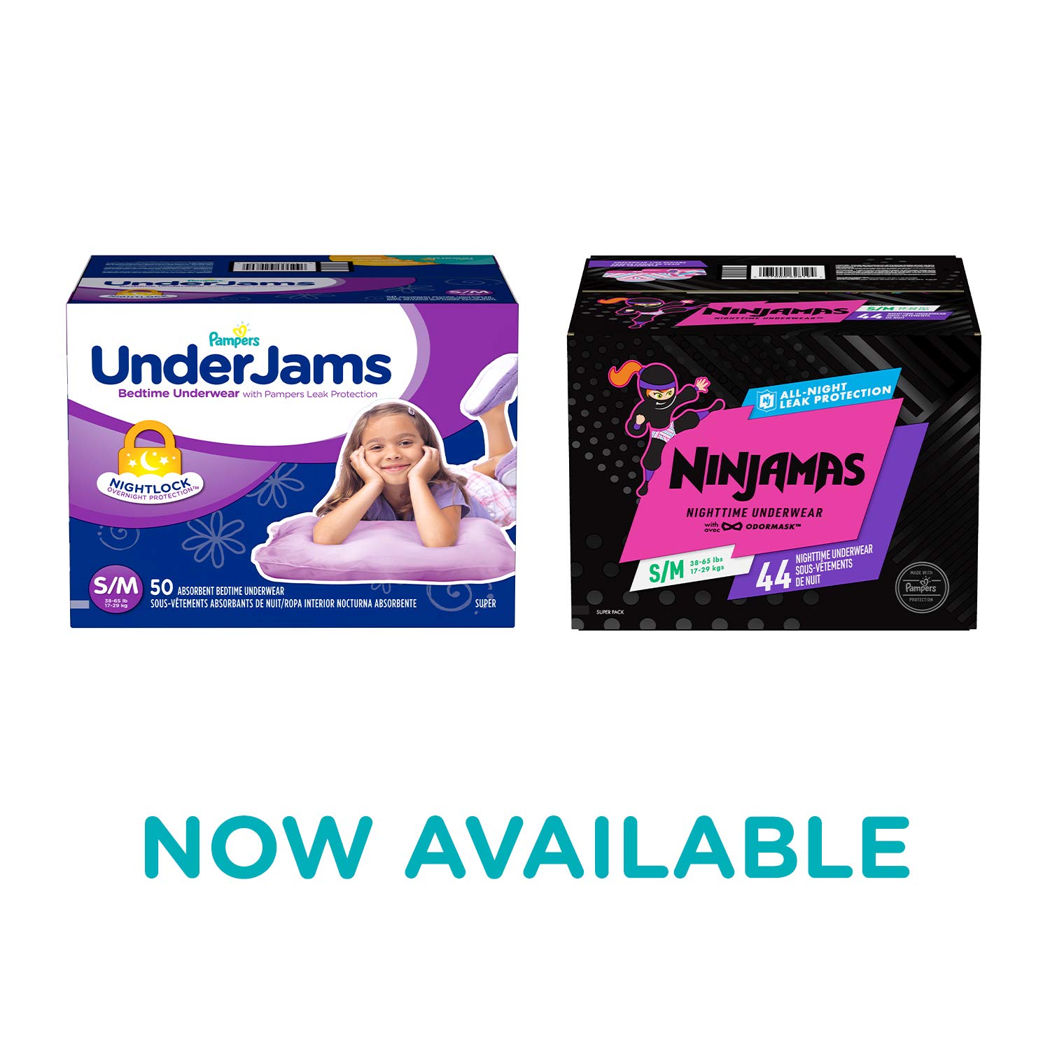 pampers underjams small medium