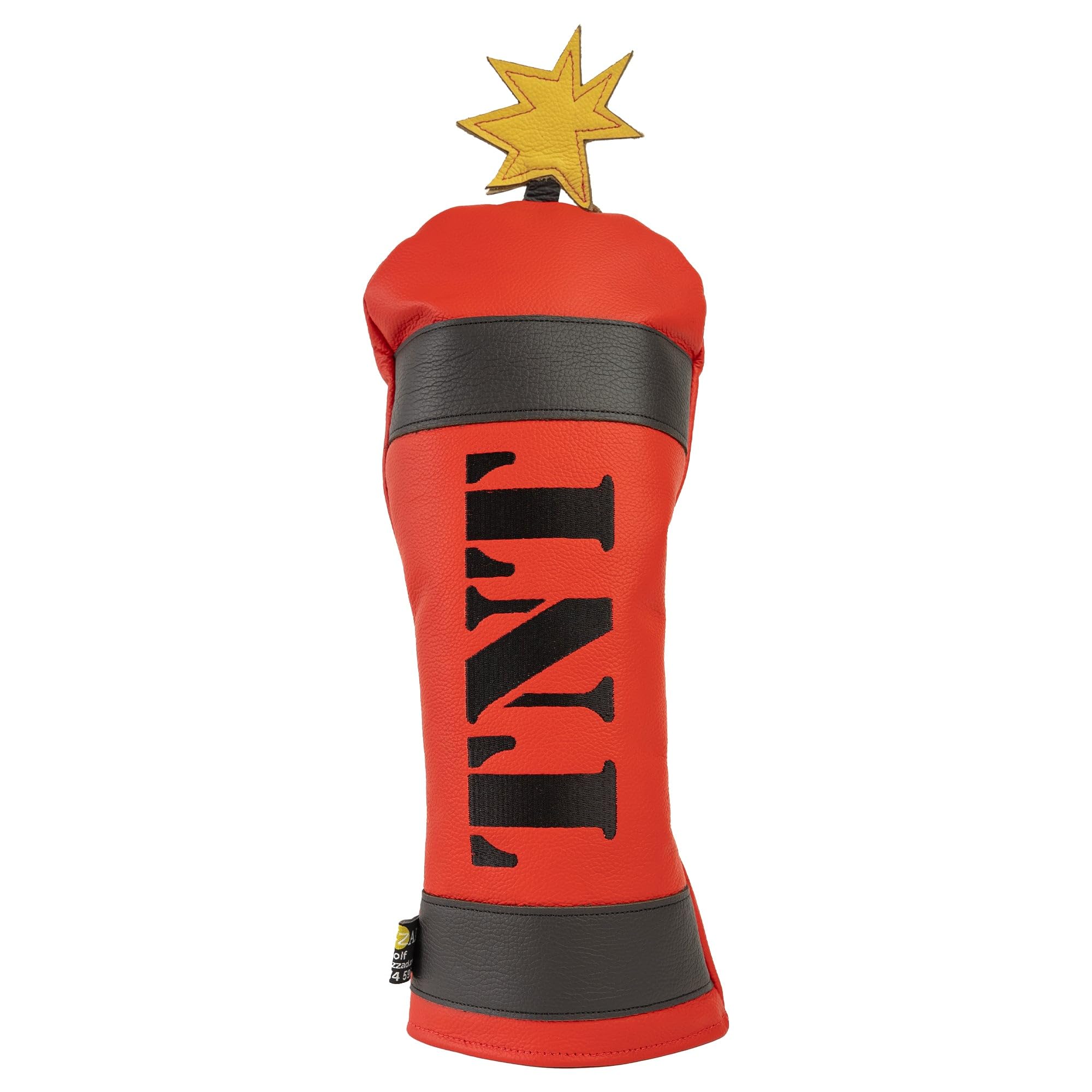 Hazzad Golf Handcrafted Genuine Leather TNT Driver Golf Headcover - Water Resistant, Oversized, Anti-Theft British Design Crafted from Top Grain Leather That Softens With Age