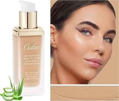 Oulac Full Coverage Foundation 12 Golden Sand Mature Skin Hydrating 30ml