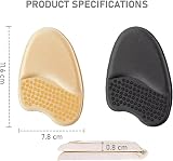 VivoFoot 4 Pcs Foam Ball of Foot Cushions Metatarsal Pads Beige view 4