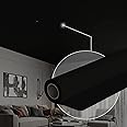 Ceiling Decor Film - Black Matt PVC Stretch Ceiling - Room Ceiling Covering Kit, DIY Installation for Modern Ceiling Design fits Kit #10 Film Size 6'7'' * 10'6''