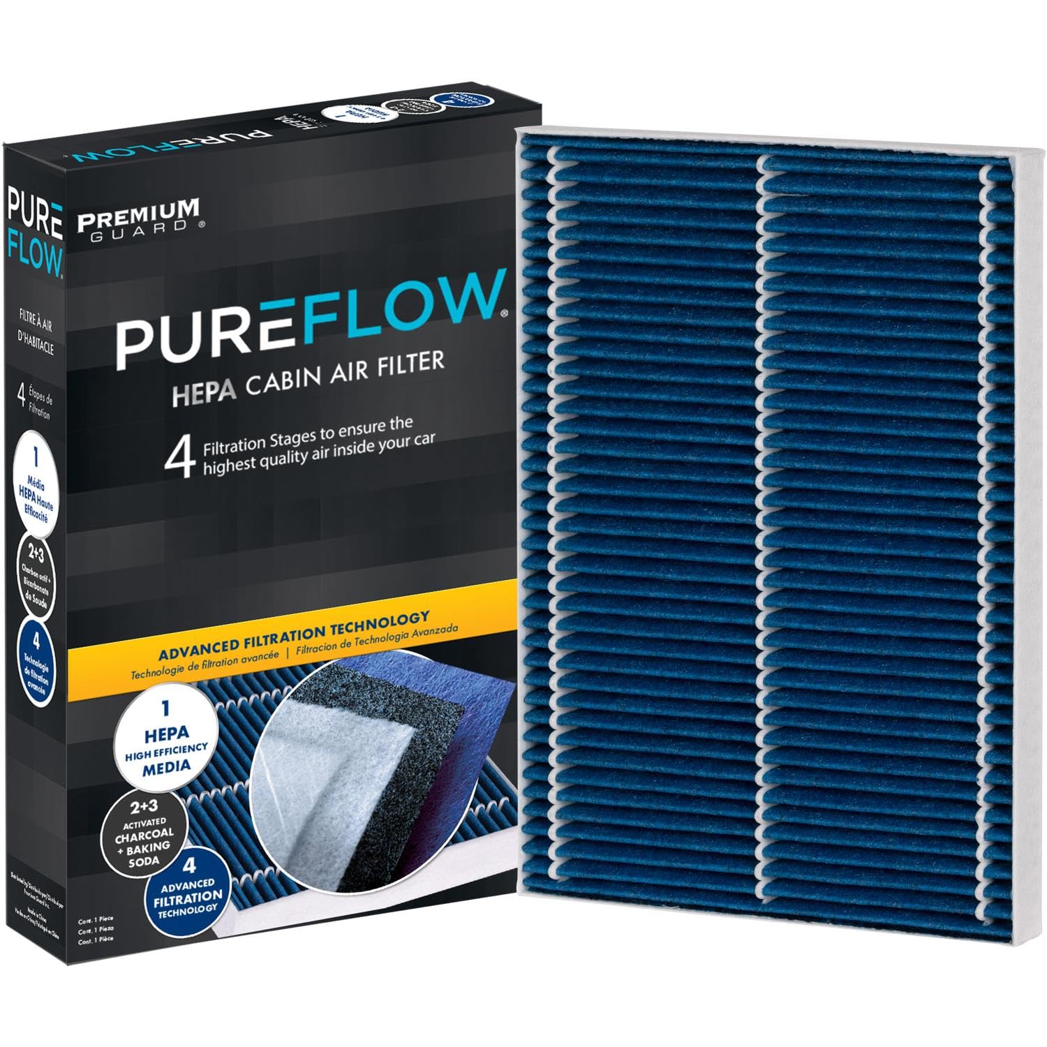 Photo 1 of PureFlow HEPA Cabin Air Filter PC99476HX | Fits 2016-2021 Tesla S, Recirculation