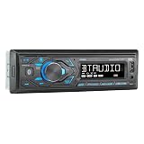 JENSEN MPR210 7 Character LCD Single DIN Car Stereo Radio | Push to Talk Assistant | Bluetooth Hands Free Calling & Music Streaming | AM/FM Radio | USB Playback & Charging | Not a CD