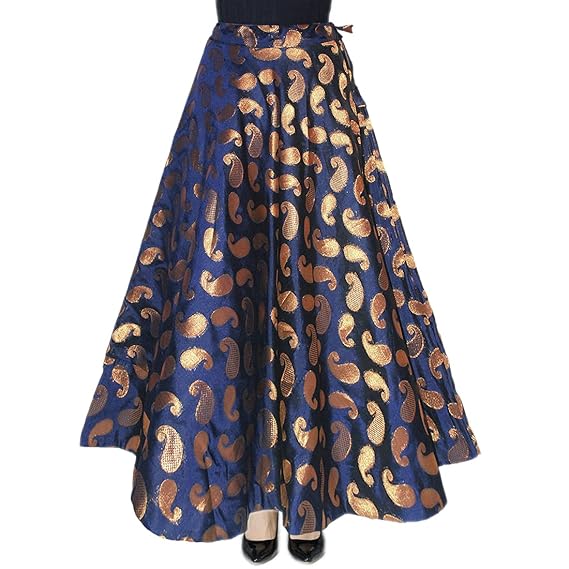 Buy SNEH Women's Chanderi Brocade Skirt 