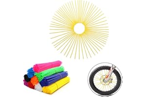 COBIKE 72Pcs Universal Spoke Skins Covers，Wheel Spoke Wraps Skins Pipe Trim Decoration Protector For Motorcycle Dirt Bike Yamaha Honda BMW Suzuki Kawasaki(red)