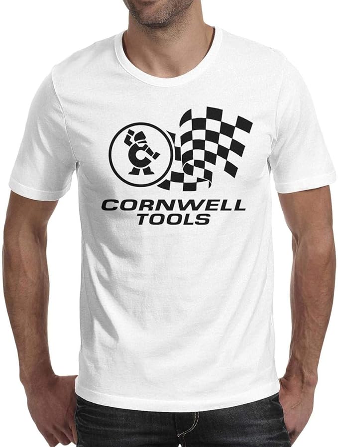 Adult Round Neck Design Top Man Cornwell Tools Logo Tshirts