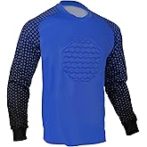 Total Soccer Factory Soccer Goalie Shirt, Padded Goalkeeper Jersey, Youth and Adult Sizes