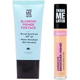 Elizabeth Mott Thank Me Later Soft-Focus Brightening Bundle &ndash; Blurring Face Primer SPF 30 + Warm Peach Under Eye Brightener Base for Fine Lines, Wrinkles, Dark Circles &amp; Smooth Makeup Wear