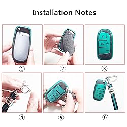 ShuDay Key Fob Case Cover Compatible With Mazda
