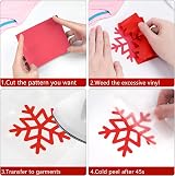 HTVRONT Red Heat Transfer Vinyl Roll 12in x 20ft HTV for T Shirts Clothing view 6