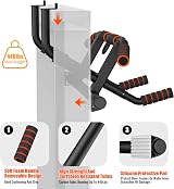 AmazeFan Pull Up Bar Doorway Multi-Angle Grip 2024 Upgrade Black Orange view 3