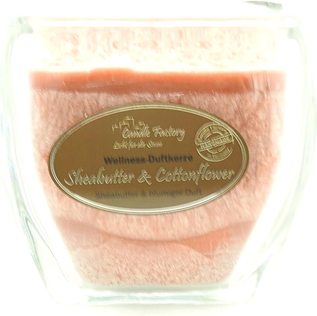 Candle Factory, 8.3 x 8.3 x 8.3 cm Sheabutter Cottonflower