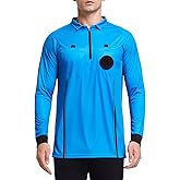 FitsT4 Sports Men's Pro Soccer Referee Jersey Long Sleeve Ref Shirt