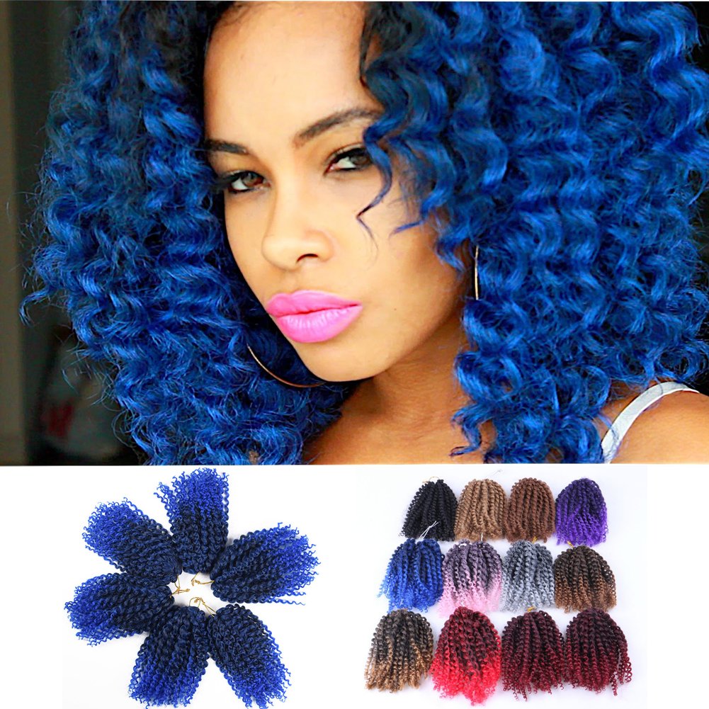 Amazon Com 3pcs Pack 10 Afro Kinky Twist Hair Crochet Braids