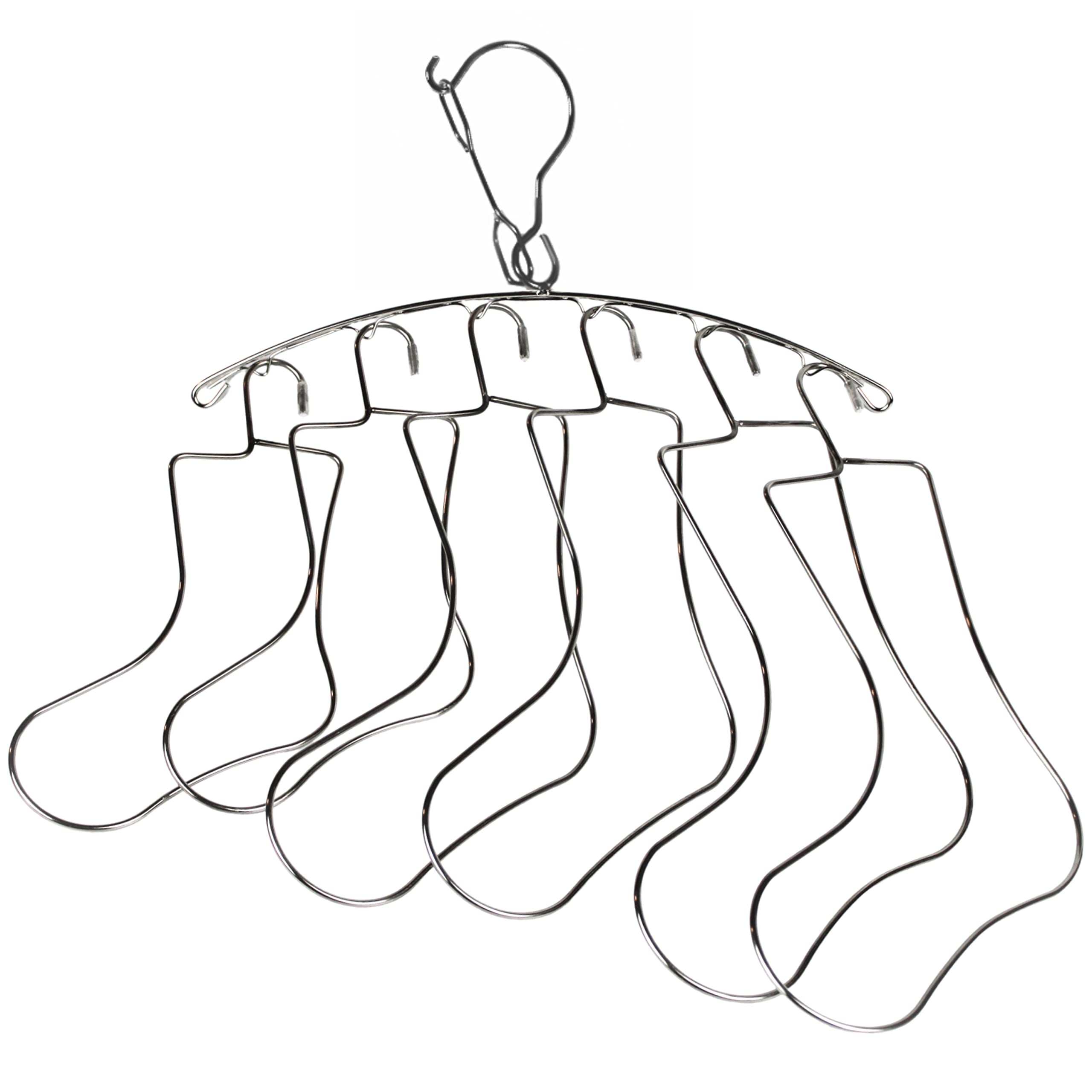 SILLY MONKEY Junior Kids Size Sock Blockers and Laundry Drying Hanger Rack Stainless Steel, Complete with 3 Pairs of Small Medium Large Sock Blockers for Fast Drying and Displaying Hand Knitted Socks