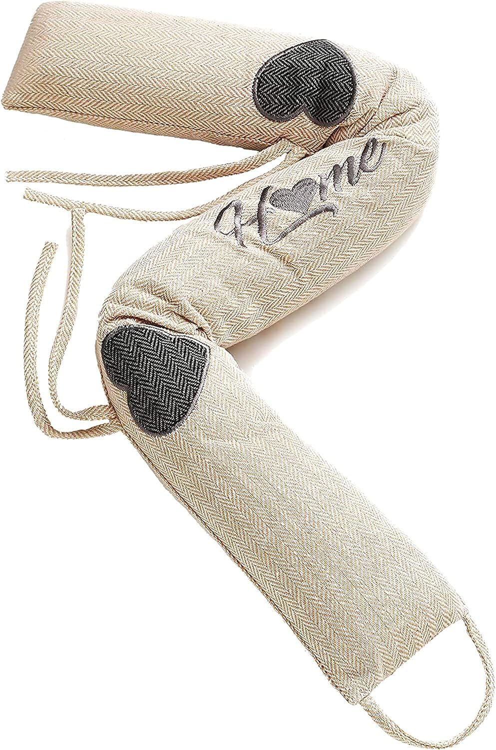 Draft Stoppers - Door Draft Stopper 35 Inches - Under Door Draft Stoppers Extra Heavy - Removable & Washable - Simple Installation - No Glue or Drilling - Lower Your Heating Bills - Beige