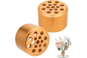 MAVEITE Bouquet Twister Flower Arrangement DIY Flower Bouquet Creator Dutch Spiral Romantic Twist Bouquet Wedding Decoration Ikebana Flower Holder Home Decor Floral Art Arranging Pin Frog Vase (Bronze)