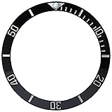 Ceramic bezel insert for Rolex Submariner Black