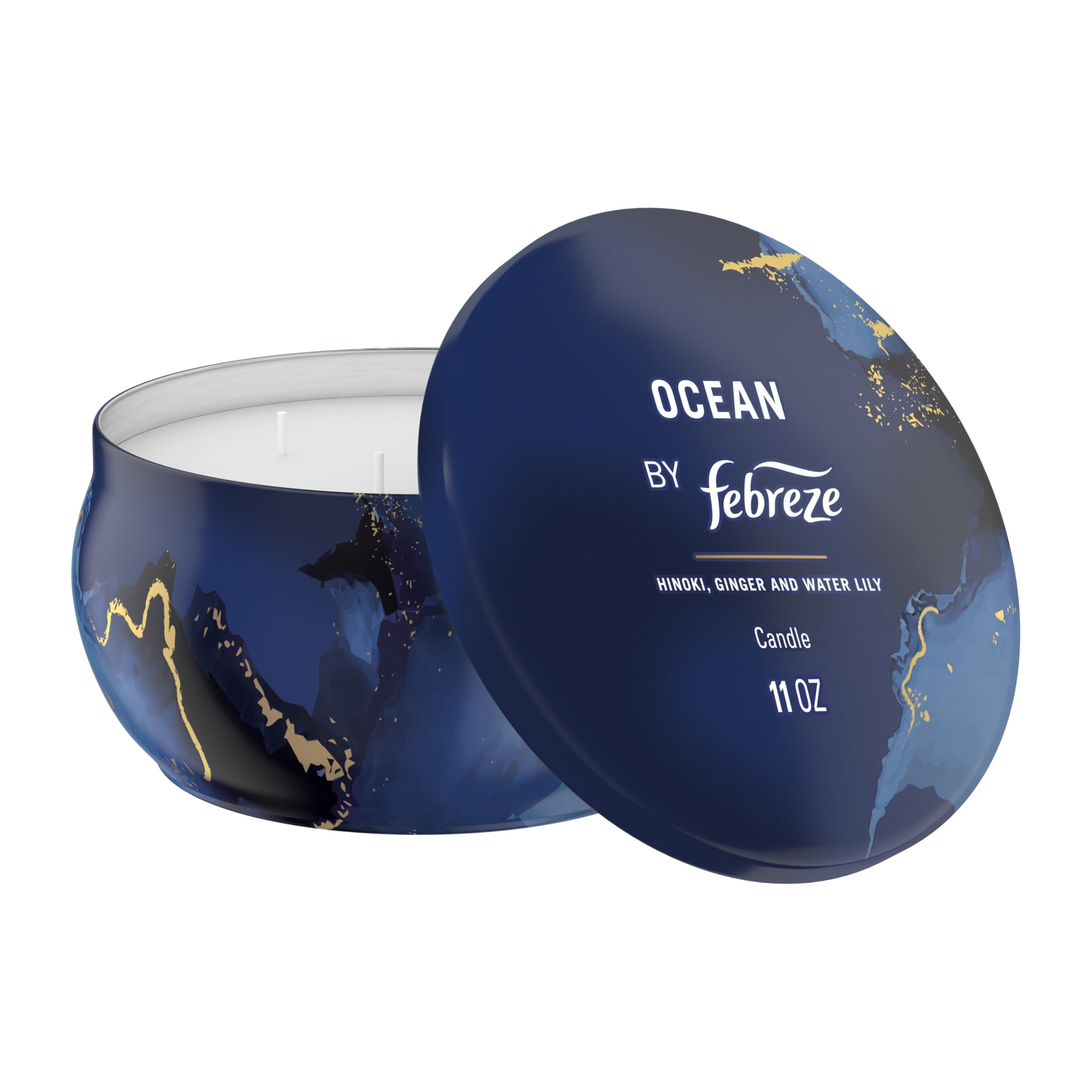 Photo 1 of **one pc**Febreze Scented Candle, Ocean Scent, 11 oz 4 Wick Candle, 
