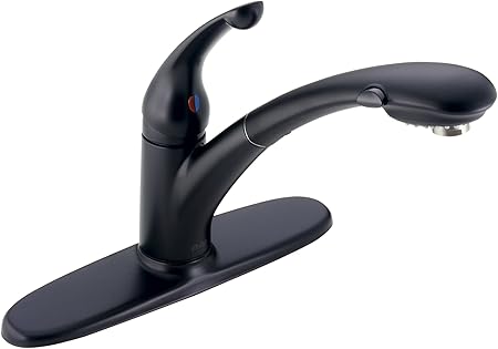 Delta Faucet Signature Single Handle Kitchen Sink Faucet With Pull