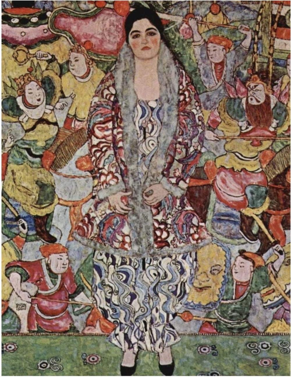 SHPLMJ 1000 Pieces Wooden Jigsaw Puzzle for Adult & Kids –Portrait of Friederike Maria Beer by Gustav Klimt 75 x 50cm(30x20in)
