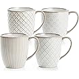 getstar Coffee Mugs Set of 4, 18 oz Ceramic Coffee Mug Microwave and Dishwasher Safe, Coffee Cups Ceramic with Big Handle