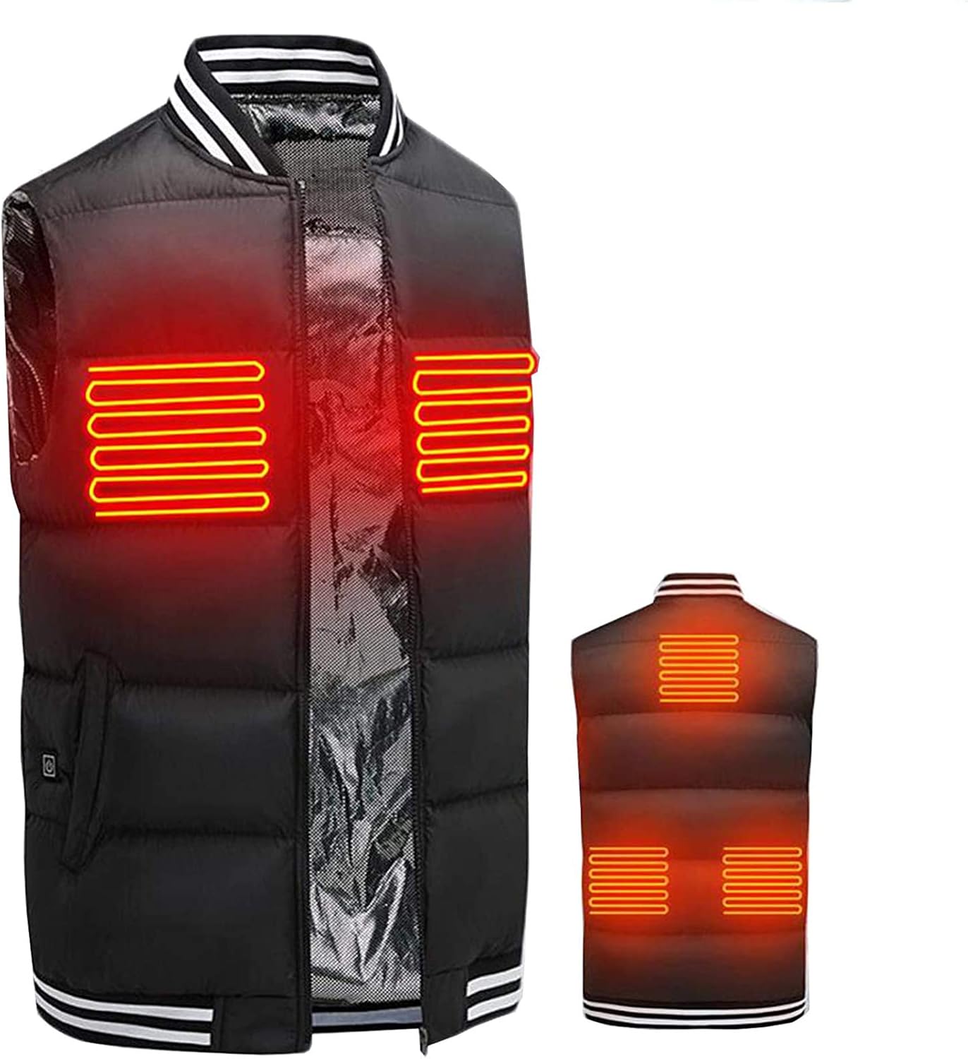 JHJUH Heated Vest, USB Rechargeable Heated Clothes Vest