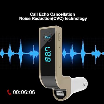 Realmax® Auto Wireless Bluetooth Musik Player FM Transmitter Dual USB Auto Ladegerät Unterstützt SD/TF Freisprechen für iPhon