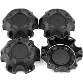 GTownWorks Wheel Center Caps for Fuel Off-Road Wheels 1001-61 M-453 ST-MQ805-168 Center Hubcaps, 4 Pack Center Cover, Outer Diameter 5.35in (Matt Black)