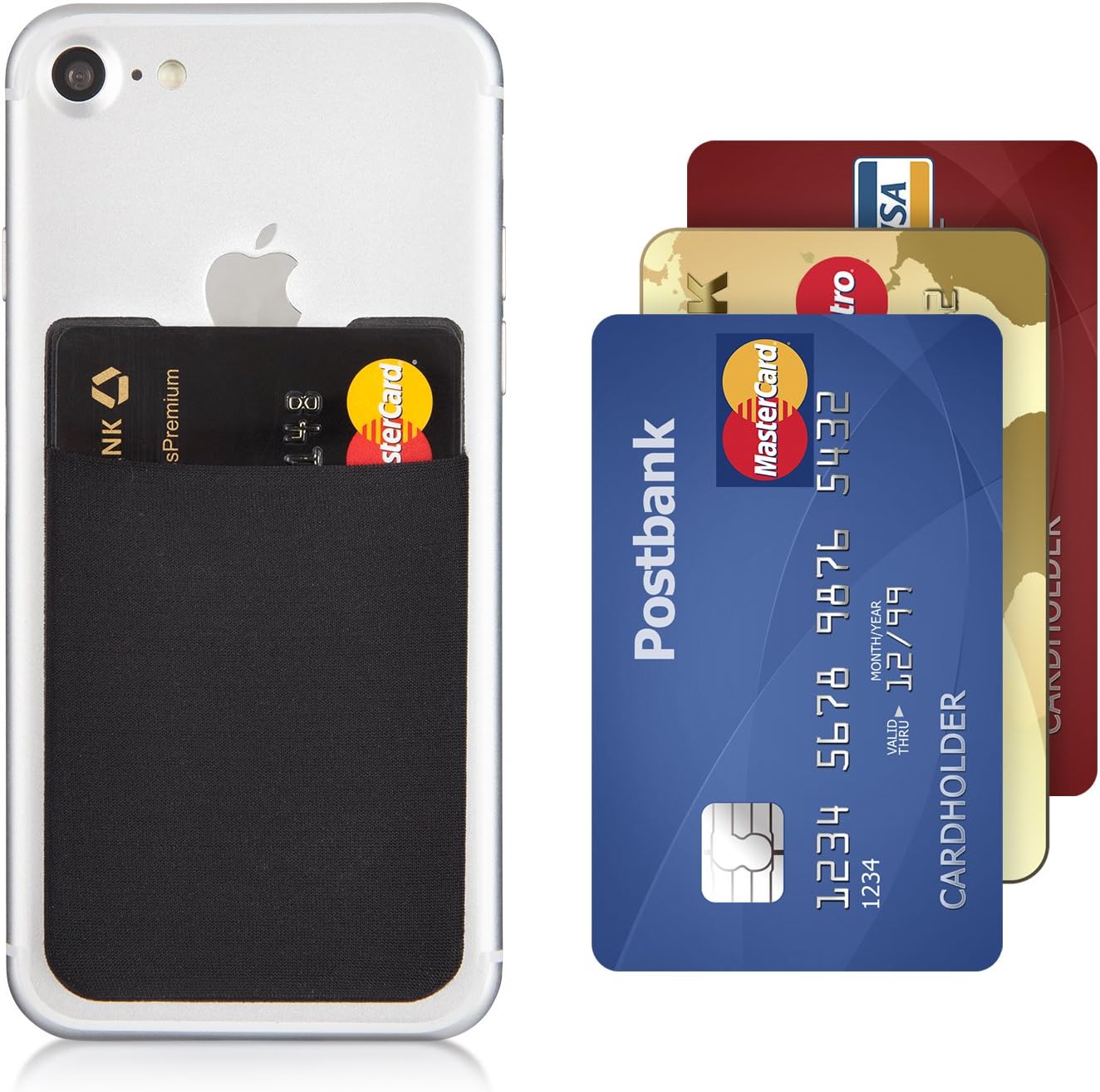 MyGadget Phone Credit Card Holder Pocket, RFID Blocking Stick On Wallet - Image 5