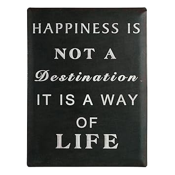 Amazonde Preis Am Stiel Blechschild Nostalgie Happiness Is