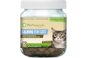 PET Naturals Calming for Cats, Behavioral Support Supplement, Chicken Liver Flavor, 80 Bite-Sized Chews