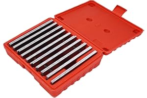 kimllier 10 Pairs 1/8 x 6 Inch Steel Parallel Set High Accuracy Gage Gauge Block Machinist Matched Thin Parallel Bar Tool Set