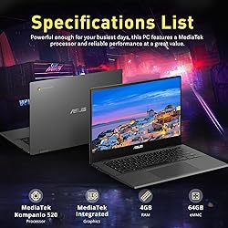 ASUS-Chromebook Laptop-Google Chrome - 8Core