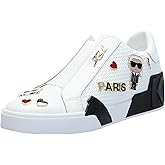 Karl Lagerfeld Womens Mavise Slip on Sneaker with Pins