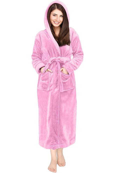 Amazon Bata Felpa Mujer Batas De Baño El Y Ella LFANH Batas De