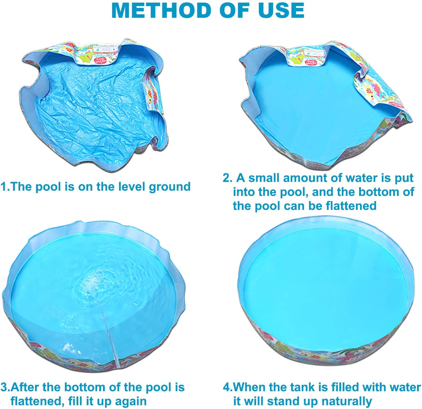 6ft Kiddie Pool - Swimming Pool for Kids - Toddler and Baby Pool - Snapset Pools for Home Courtyard Summer Swimming Party: Kitchen & Dining
