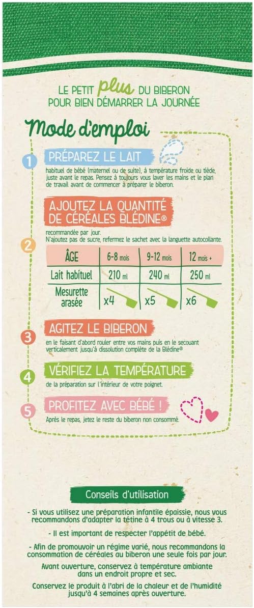 Bledina Preparation A Base De Cereales Instantanees Cacao 400g Amazon Fr Epicerie