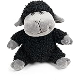 Tiny Heart Black Sheep Lamb Plush Toys Kawaii Stuffed Animal for Kids for Toddlers 1-3 Years Boys Girls Soft Washable No Small Parts Birthday Gift Home Decor Cuddly(Sitting Position)
